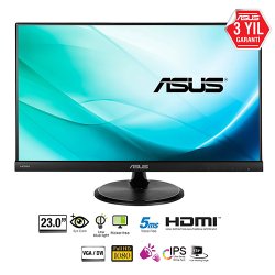 ASUS 23 VC239H 5Ms D-SUB,HDMI IPS LED Monitör Siyah