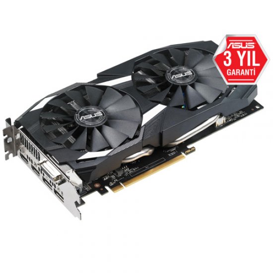 ASUS AMD 8GB RX 580 OC GDDR5 256 Bit DUAL-RX580-O8G 2xHDMI DVI 2xDP