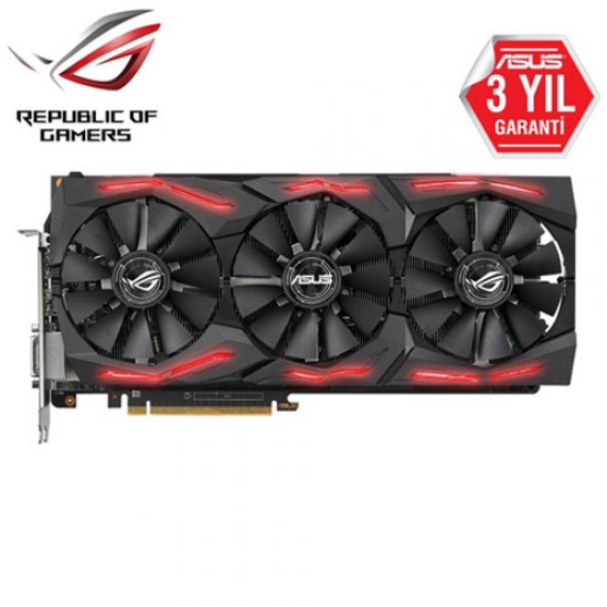 ASUS AMD 8GB RX Vega64 HBM2 2048 Bit ROG-STRIX-RXVEGA64-O8G-GAMING 2xHDMI 2xDP DVI