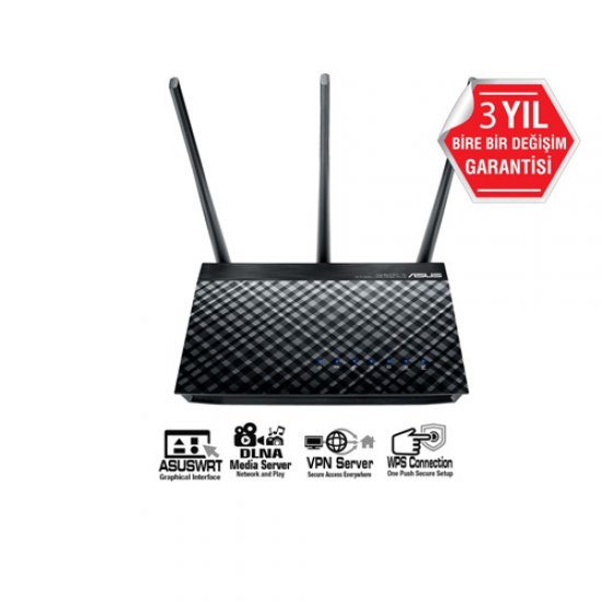 ASUS DSL-AC51 DLNA-VPN-ADSL-VDSL-FiBER Modem Router Ebeveyn Kontrol Destekli