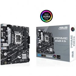 ASUS INTEL PRIME B760M-K D4 DDR4 5333MHz(OC) VGA HDMI M.2 x 2X 1700P USB 3.2 Gen1, Gen2 (12-13. Nesil)