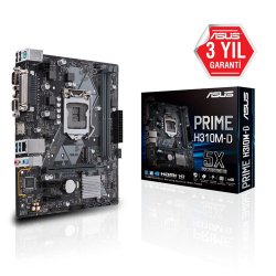 ASUS INTEL PRIME H310M-D R2.0 H310 DDR4 2666 VGA GLAN M2 SATA3 USB3.1 1151p-8