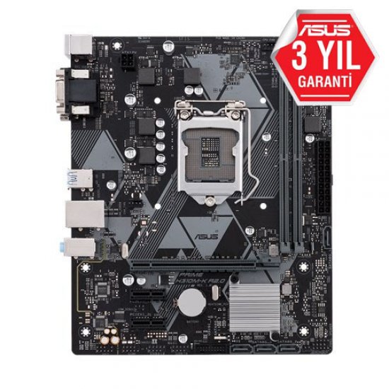 ASUS INTEL PRIME H310M-K R2.0 H310 DDR4 2666 VGA GLAN 1151P USB 3.1