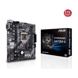 ASUS INTEL PRIME H410M-A DDR4 2933 VGA DVI HDMI SOKET 1200 M.2 USB 3.2 MATX