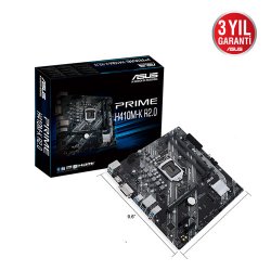 ASUS INTEL PRIME H410M-K R2.0 DDR4 2933 HDMI+DVI-D M.2 1200P mATX (10. Nesil)