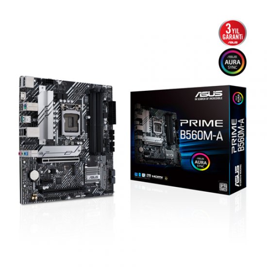 ASUS INTEL PRIME H510M-A DDR4 3200(OC) VGA HDMI GLAN M.2 1200P USB 3.2 (10-11. Nesil)