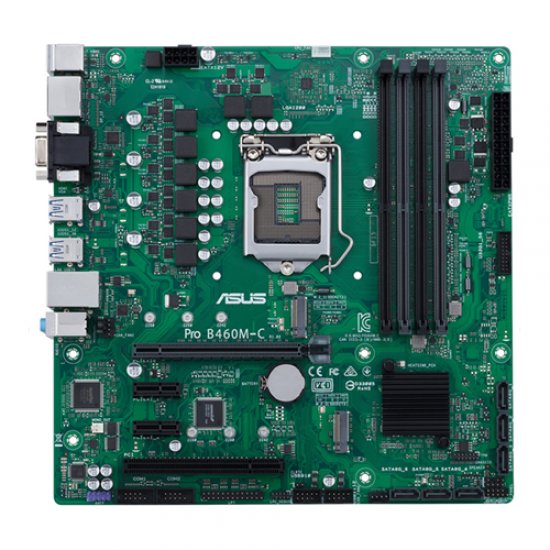 ASUS INTEL PRO B460M-C/CSM B460 DDR4 2933 VGA HDMI DP GLAN SOKET 1200 M.2 SATA USB3.2