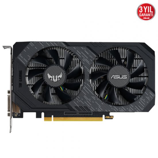 ASUS Nvidia 4GB GTX1650 TUF GDDR6 128 Bit TUF-GTX1650-4GD6-GAMING HDMI DVI DP