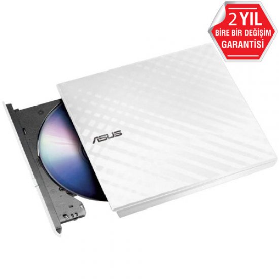 ASUS SDRW-08D2S-U LITE/WHITE 8X Dvd Yazıcı Beyaz Usb 2.0 Kutulu