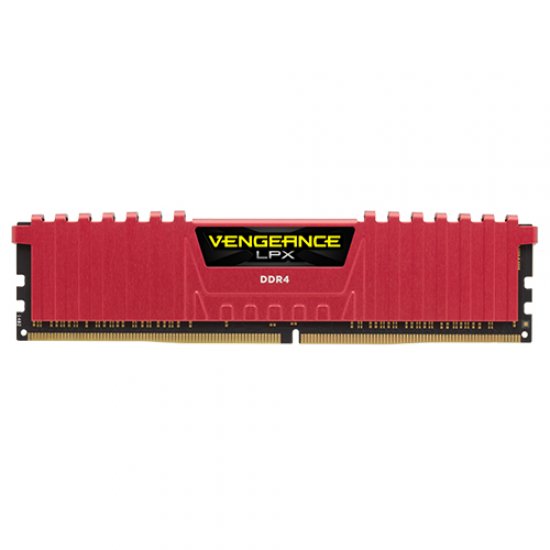 CORSAIR Vengeance Lpx Kırmızı 16GB (2x8GB) 2400Mhz DDR4 Soğutuculu CL14 Pc Ram CMK16GX4M2A2400C14R