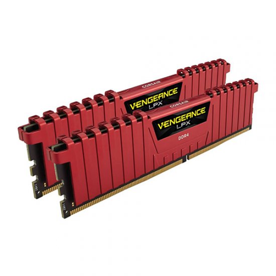 CORSAIR VENGEANCE LPX RED GAMING 16GB (2x8GB) 3200Mhz DDR4 CL16 Pc Ram CMK16GX4M2B3200C16R