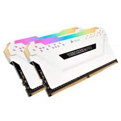 CORSAIR VENGEANCE RGB PRO 32GB (2x16GB) 2666Mhz DDR4 Soğutuculu CL16 Pc Ram CMW32GX4M2A2666C16W Beyaz