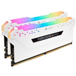 CORSAIR VENGEANCE RGB PRO 32GB (2x16GB) 2666Mhz DDR4 Soğutuculu CL16 Pc Ram CMW32GX4M2A2666C16W Beyaz