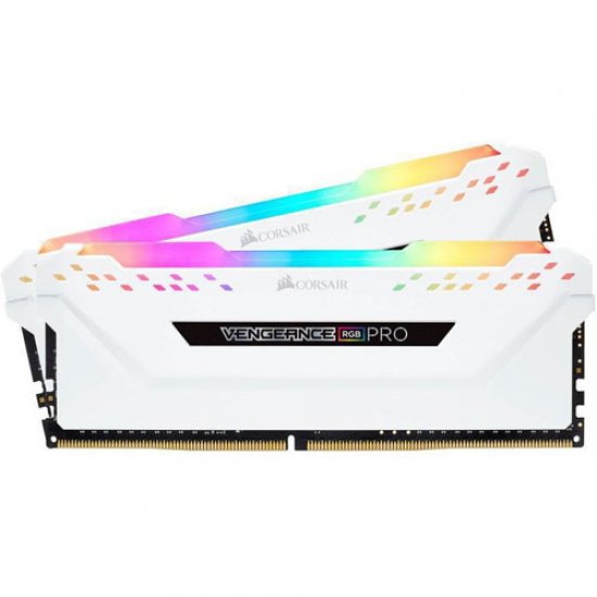 CORSAIR VENGEANCE RGB PRO 32GB (2x16GB) 2666Mhz DDR4 Soğutuculu CL16 Pc Ram CMW32GX4M2A2666C16W Beyaz