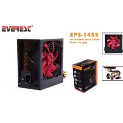 EVEREST EPS-1455 250W PEAK Atx Power Supply 12 Cm Fan Retail Box (Kutulu)