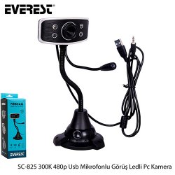 EVEREST SC-825 300K 480P USB MIKROFONLU WEBCAM