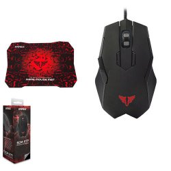 Everest SGM-X77 Usb Siyah Gaming Mouse+Mouse Pad