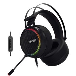 GAMEBOOSTER GB-H8 Ghost Shark 7.1 Surround Titreşimli Gaming Kulaklık RGB Ledli