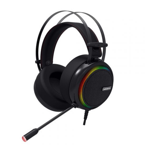 GAMEBOOSTER GB-H8 Ghost Shark 7.1 Surround Titreşimli Gaming Kulaklık RGB Ledli