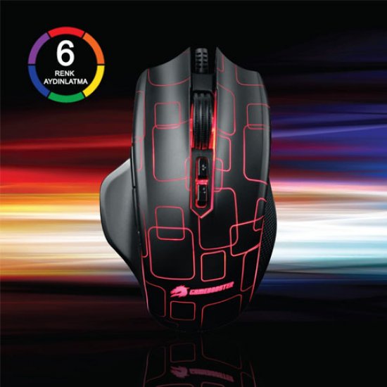 GAMEBOOSTER M6 Phantom GB-M6 Usb 4200 DPI RGB Aydınlatmalı Profesyonel Gaming Mouse