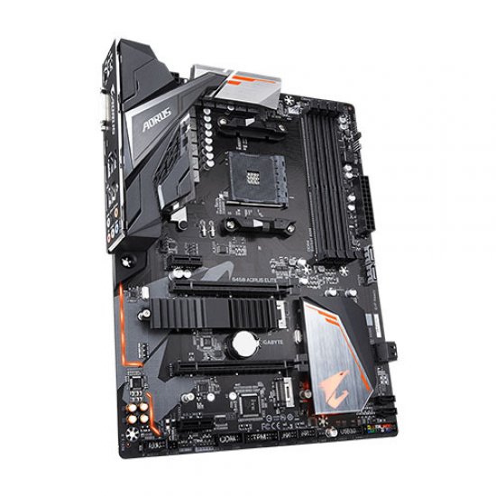 GIGABYTE AMD B450 AORUS ELITE B450 DDR4 HDMI DVI PCIE 16X V3.0 AM4 SATA3 M2 PCIE NVME