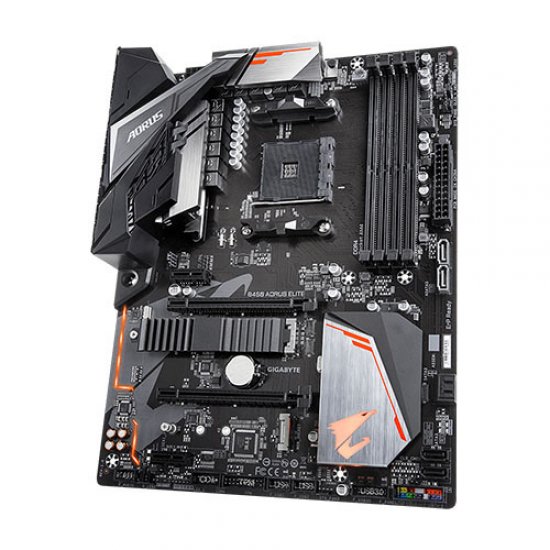 GIGABYTE AMD B450 AORUS ELITE B450 DDR4 HDMI DVI PCIE 16X V3.0 AM4 SATA3 M2 PCIE NVME