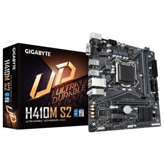 GIGABYTE INTEL H410M-S2 DDR4 3000 PCIE 16X V3.0 SOKET 1200