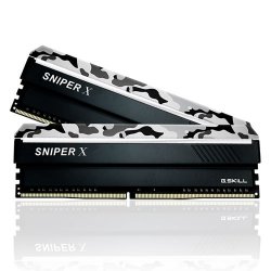 GSKILL SniperX Gri Kamuflaj 16GB (2x8GB) 3000Mhz DDR4 CL16 Pc Ram F4-3000C16D-16GSXWB DUAL (16-18-18-38)