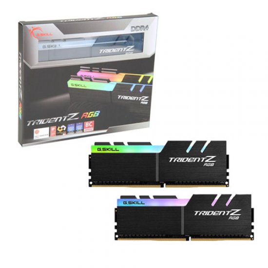 GSKILL TRIDENT Z RGB LED 16GB (2x8GB) 3600Mhz DDR4 CL19 Pc Ram F4-3600C19D-16GTZRB 1.35V