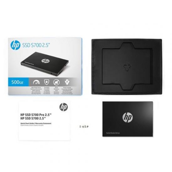 Hp S700 2.5 500GB SSD SATA III 564-518MB/s 2DP99AA 3D NAND