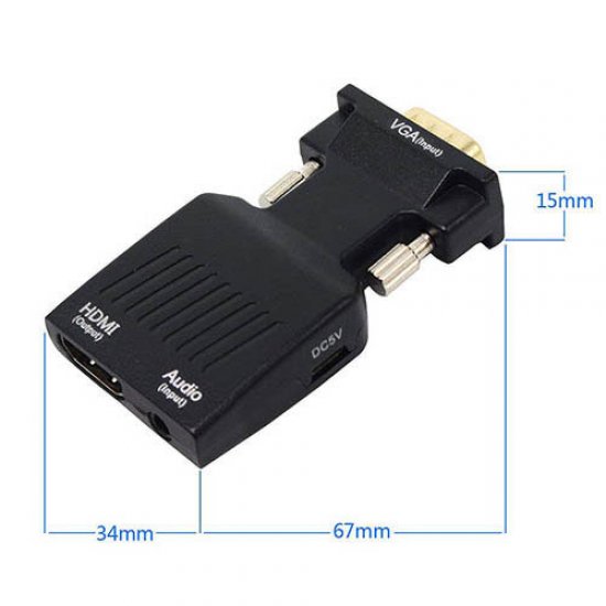 Hytech HY-VGH30 VGA to HDMI Çevirici