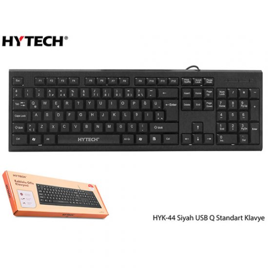 Hytech HYK-44 Q Usb Standart Siyah Klavye