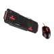 Hytech HYK-46 GAMY Q Usb Siyah Kırmızı Tuşlu Gaming Oyuncu Klavye+Mouse Set