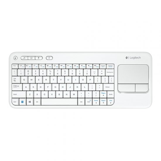 Logitech K400 Plus 920-007150 Q Kablosuz TouchPad li Beyaz Klavye