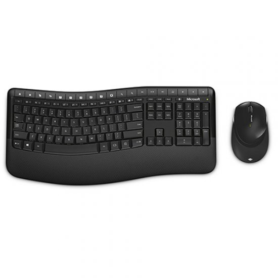 Microsoft Comfort Desktop 5050 Q Kablosuz Siyah Multimedya Klavye/Mouse Set PP4-00016