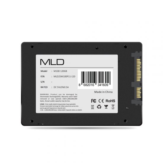 MLD M100 2.5 120GB Ssd Disk SATA3 530/520 BM-MLD25M100P11-120