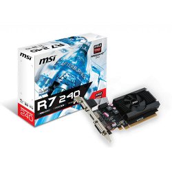 MSI AMD 1GB R7 240 1GD3 64b DDR3 64 Bit DVI VGA HDMI