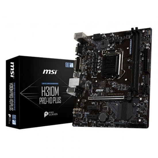 MSI INTEL H310M PRO-VD PLUS H310 DDR4 2666 DVI VGA GLAN 1151P