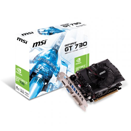 MSI Nvidia 4GB GT730 DDR3 128 Bit N730-4GD3V2 HDMI DVI VGA