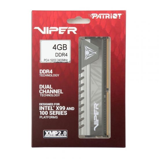 PATRIOT VIPER ELITE 4GB 2400Mhz DDR4 Soğutuculu CL16 Gaming PC Ram 1.2V