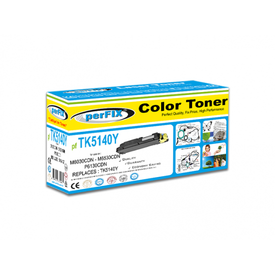 perFIX MİTA TK5140 - P6030 - P6130 SARI TONER