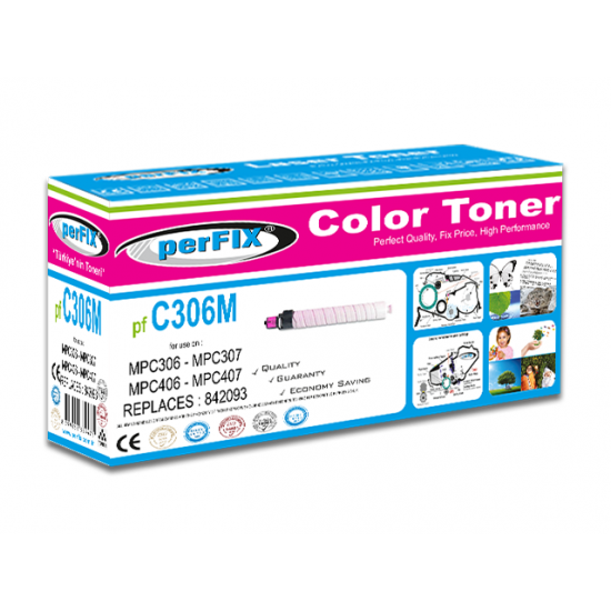 perFIX MPC306-C307-C406 KIRMIZI   TONER