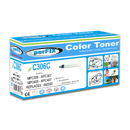 perFIX MPC306-C307-C406 MAVİ   TONER