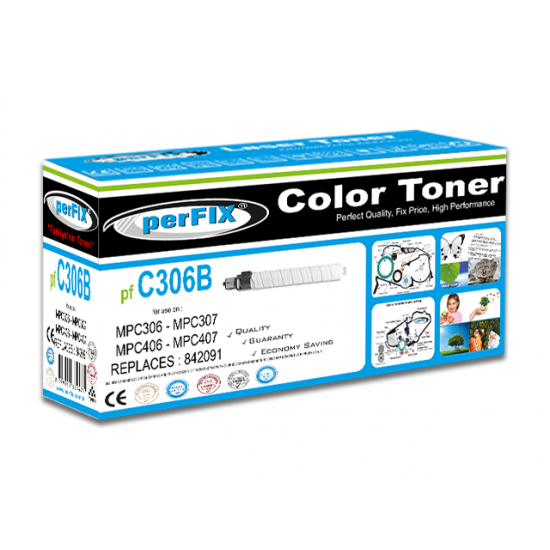 perFIX MPC306-C307-C406 SİYAH   TONER