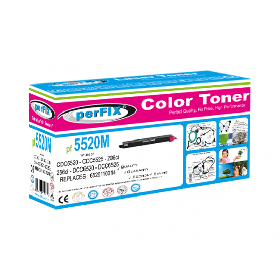 perFIX PF 5520-KIRMIZI 5525-206Cİ-256Cİ TONER 5,5K