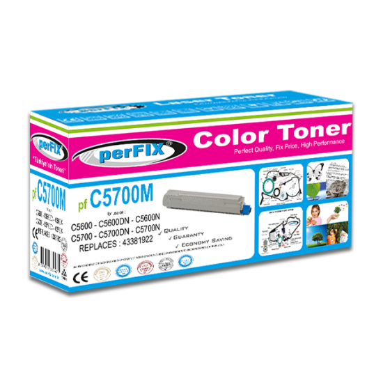 perFIX  PF C5700 - 5800 KIRMIZI TONER