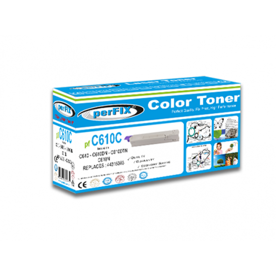 perFIX PF C610 MAVİ 44315323 TONER 6K