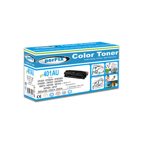 perFIX PF CE401AU-CE251A-MAVİ UNIVERSAL 507A-504A TONER 6K