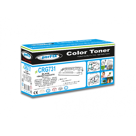 perFIX PF CRG731B XL YÜKSEK KAPASİTE TONER SİYAH 10K