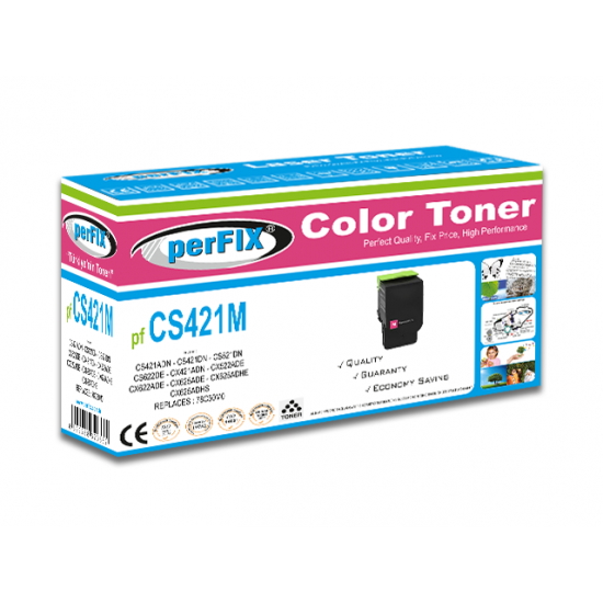 perFIX PF CS421  KIRMIZI TONER 5K